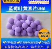蓝莓叶黄素片OEM 儿童护眼产品视觉吸引备案产品压片糖果